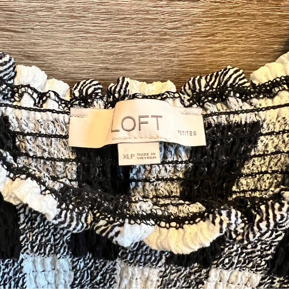 LOFT Gingham Tank - Picture 2 of 4